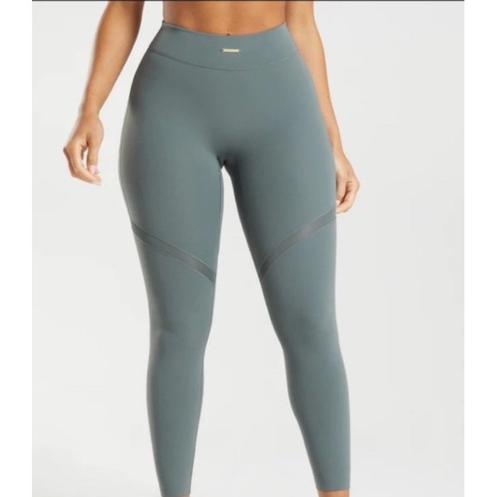 Gymshark + Whitney Simmons GRAY Mesh Leggings GLLG5555 SMALL